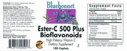 Label for Ester-C 500 Plus Bioflavonoids