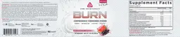 Label for BURN Watermelon Grape