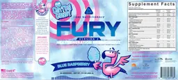 Label for FURY Fun Sweets Cotton Candy Blue Raspberry