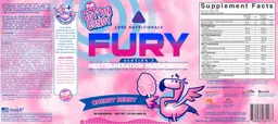 Label for FURY Fun Sweets Cotton Candy Cherry Berry