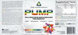 Label for PUMP Australian Gummy Snakes