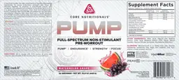 Label for PUMP Watermelon Grape