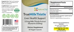 Label for TrueMilkThistle