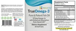 Label for TrueOmega-3 975 mg