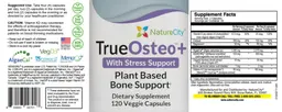Label for TrueOsteo+ with Stress Support