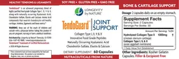 Label for TendoGuard Joint Support
