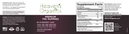 Label for Premium THC Gummies Blackberry Lime