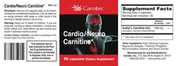 Label for Cardio/Neuro Carnitine
