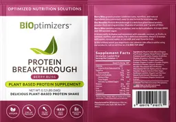 Label for Protein Breakthrough Berry Bliss