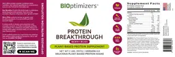 Label for Protein Breakthrough Berry Bliss