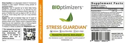 Label for Stress Guardian