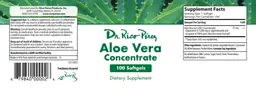 Label for Aloe Vera Concentrate