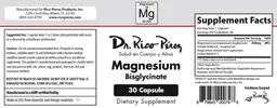 Label for Magnesium Bisglycinate