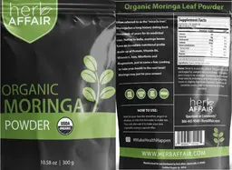 Label for Organic Moringa Powder