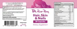 Label for Hair, Skin & Nails
