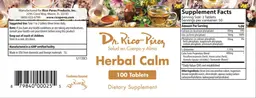 Label for Herbal Calm