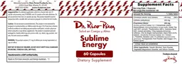 Label for Sublime Energy