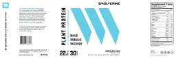 Label for Plant Protein Chocolate Cake Natural Flavor