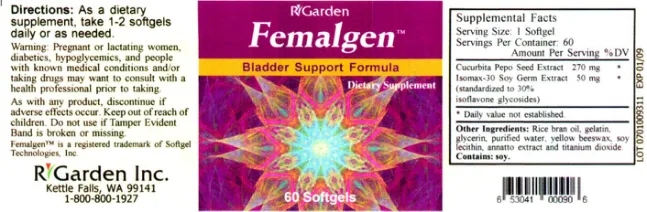 Label for Femalgen