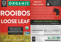 Label for Organic Rooibos Loose Leaf