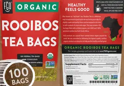 Label for Organic Rooibos Tea Bags