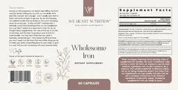 Label for Wholesome Iron