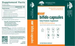 Label for HMF Bifido Capsules