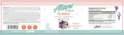 Label for Pre-Workout Galaxy Lemonade