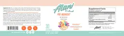 Label for Pre-Workout Mimosa