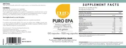 Label for Puro EPA 1520 mg