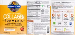 Label for Multi-Sourced Collagen Turmeric Apple Cinnamon Flavor