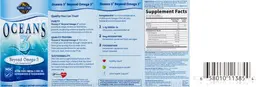 Label for Oceans 3 Beyond Omega-3