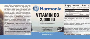 Vitamin D3 2,000 IU
