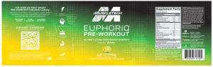 EUPHORiq Pre-Workout Yuzu Lemonade