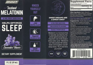 Instant Melatonin 3 mg Lavender Flavor