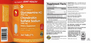 Glucosamine HCl 1500 mg Chondroitin Sulf