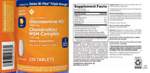 Glucosamine HCl 1500 mg Chondroitin/MSM 