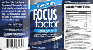 Focus Factor Calm Focus Gummies Strawber