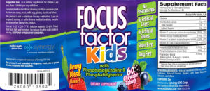 Focus Factor Kids Berry Blast Flavor!