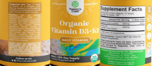 Organic Vitamin D3 + K2
