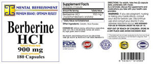 Berberine HCl 900 mg