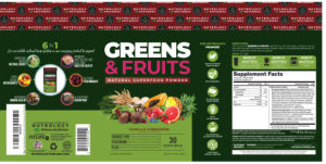 Greens & Fruits Vanilla Cinnamon