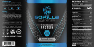 Gorilla Mode Premium Protein Cookies & C