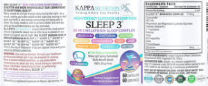 Sleep 3 10 in 1 Melatonin Sleep Complex