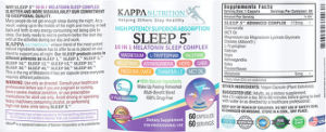 Sleep 5 10 in 1 Melatonin Sleep Complex