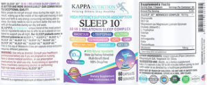 Sleep 10 10 in 1 Melatonin Sleep Complex