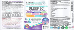 Sleep 30 10 in 1 Melatonin Sleep Complex