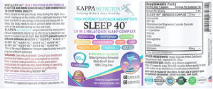 Sleep 40 10 in 1 Melatonin Sleep Complex