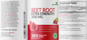 Beet Root Extra Strength 2000 mg