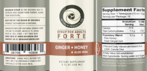 Syrup for Adults Forte Ginger + Honey + 